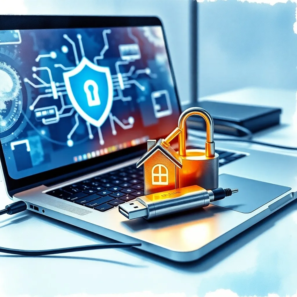 Globo digital fragmentado dentro de un firewall, representando la protección de datos corporativos