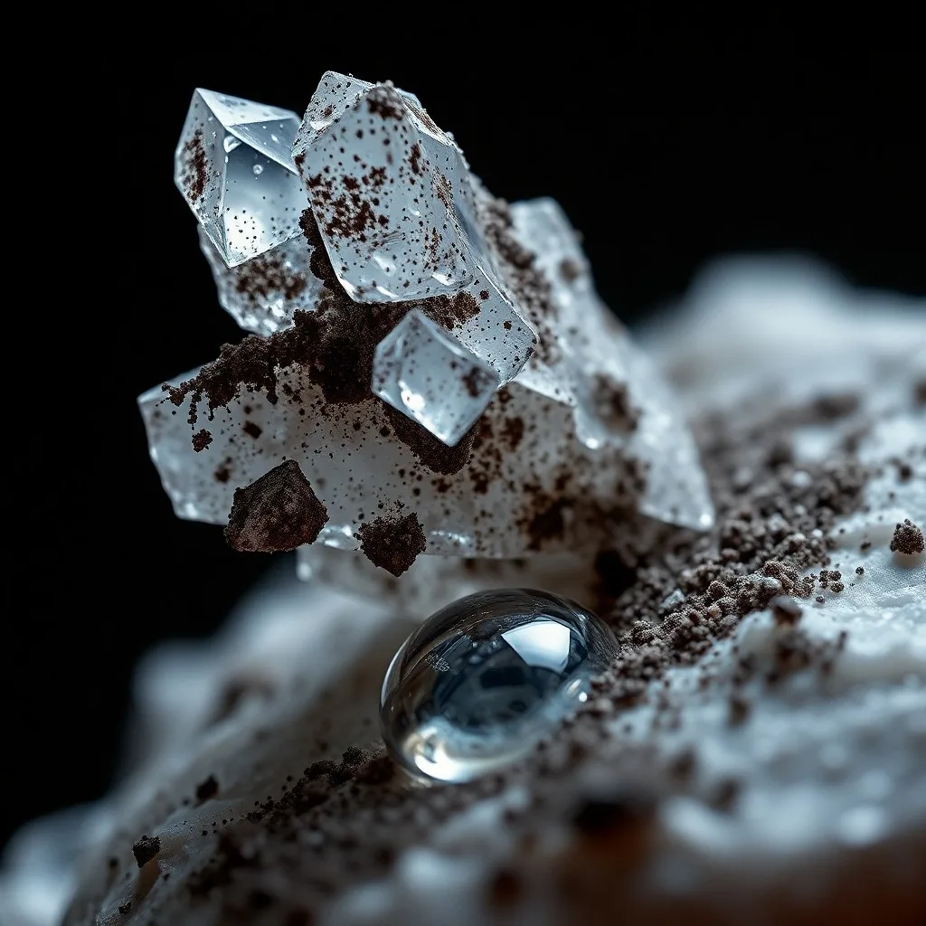 Modelo delicado y complejo de una hélice de ADN siendo sutilmente alterada por tenues volutas de humo, simbolizando modificaciones epigenéticas inducidas por el estrés ambiental, con un fondo degradado de azules y grises.