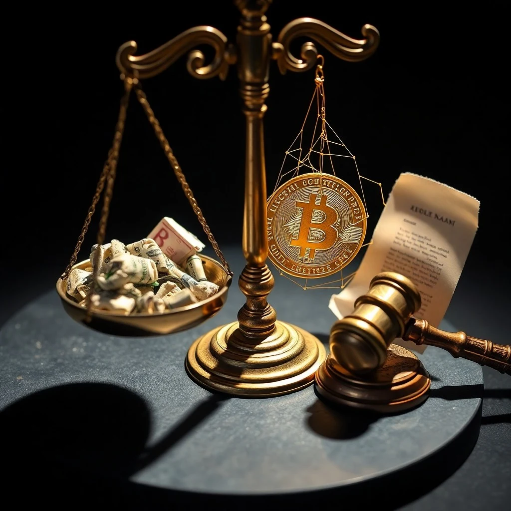 Representación abstracta de flujos financieros globales con líneas y nodos interconectados, mostrando una red compleja. Algunas líneas son transparentes y otras opacas, simbolizando rutas reguladas y no reguladas, con colores azules, verdes y rojos.