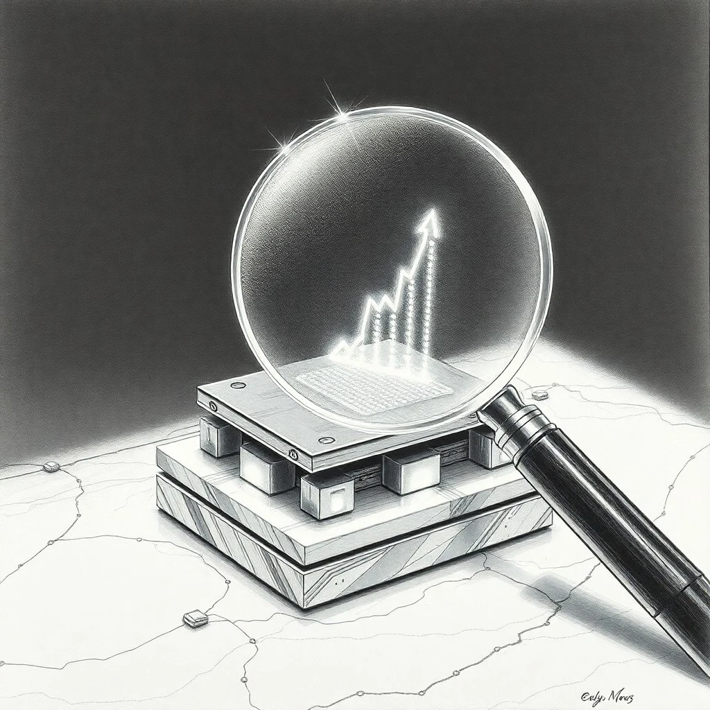 Escultura conceptual de formas geométricas y luz, representando la arquitectura invisible de Internet.