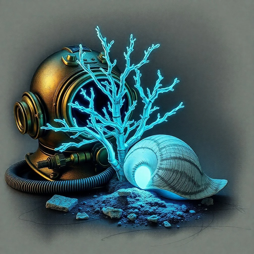 Ilustración 3D de un ecosistema de ventilación hidrotermal, mostrando gusanos tubulares, bacterias y formaciones minerales con vapor.