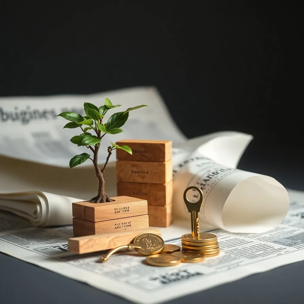 Una mesa de madera vintage con documentos de negocios organizados, un contrato de franquicia sellado y un globo terráqueo antiguo, simbolizando la planificación estratégica.
