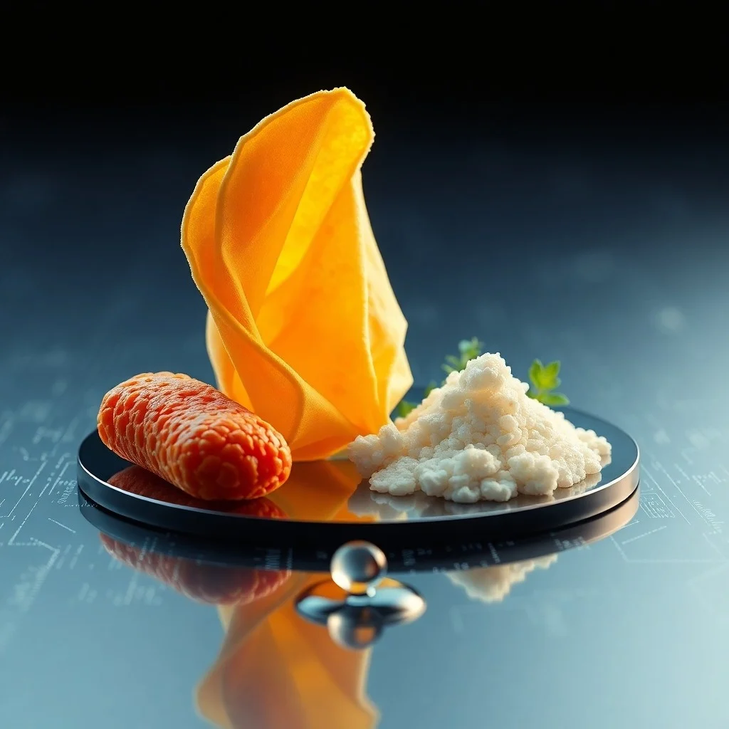 Representación abstracta de la seguridad alimentaria global y la innovación