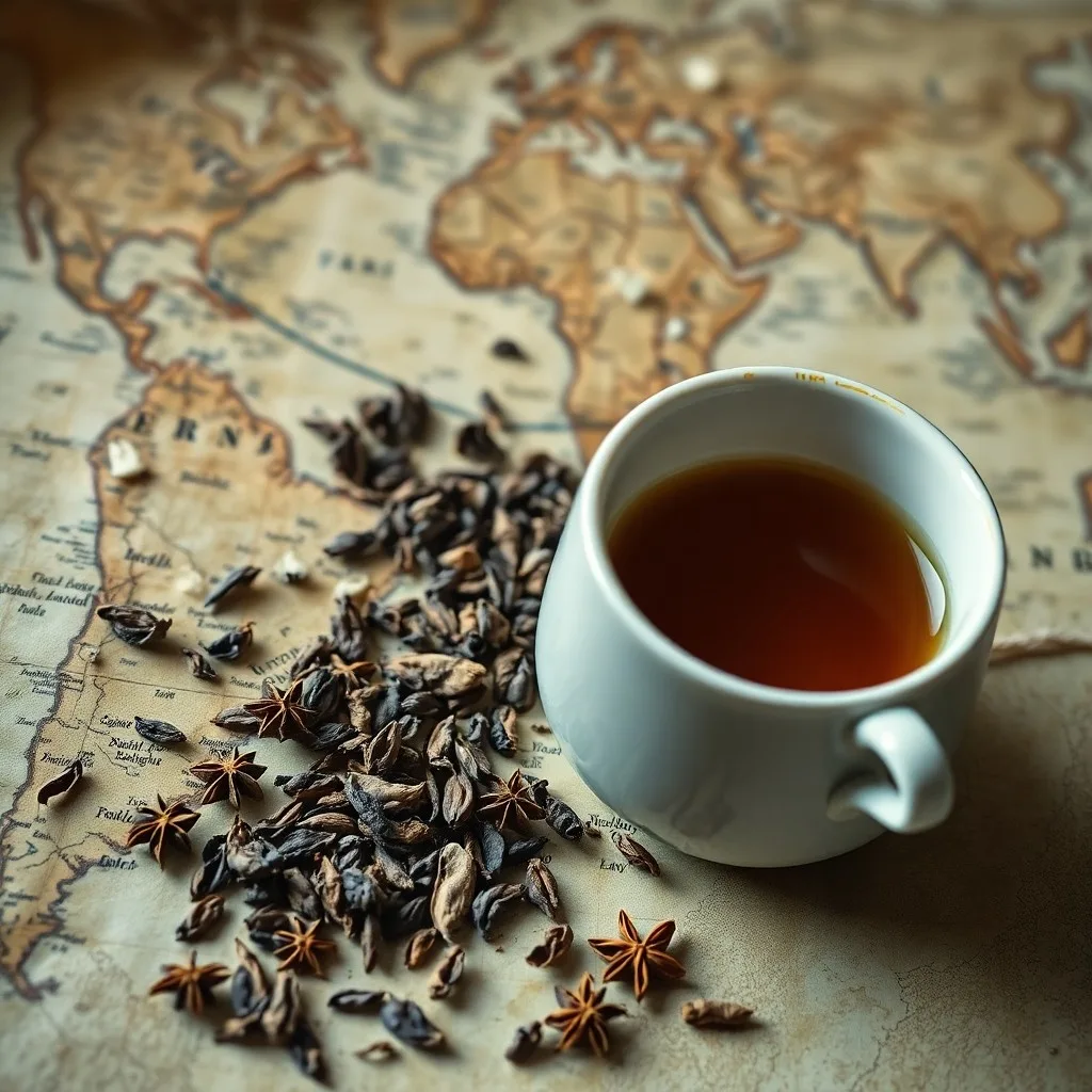 Ilustración 3D de una ceremonia de té minimalista y moderna
