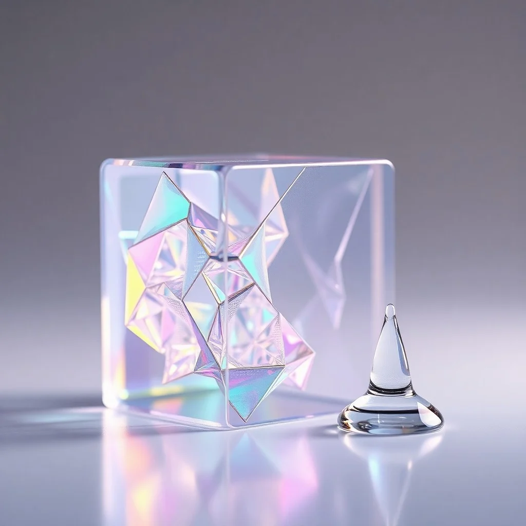 Render 3D de componentes robóticos abstractos y metálicos, auto-ensamblándose para formar un dispositivo complejo, con un diseño futurista y minimalista.