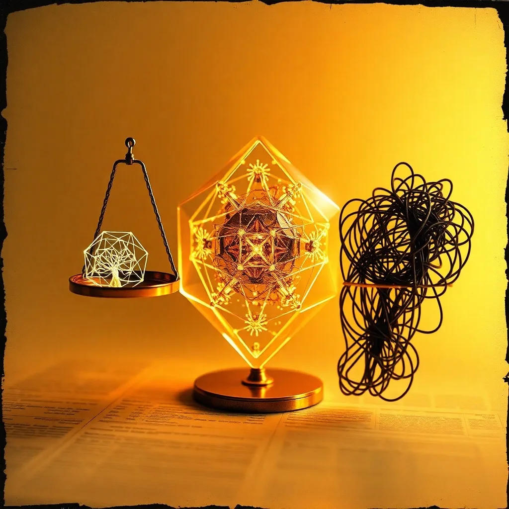 Prisma de cristal refractando luz, simbolizando transparencia y ética en IA