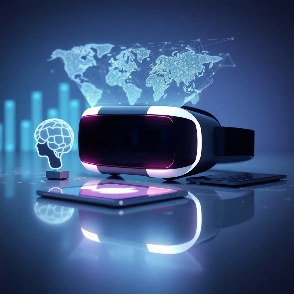 Colaboración remota futurista en el metaverso