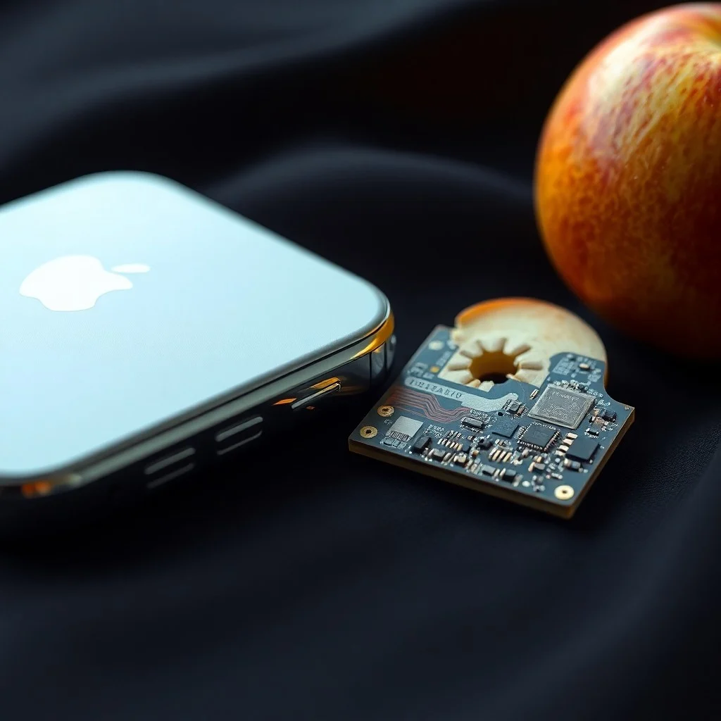 Arte conceptual de una pantalla de smartphone rota con circuitos brillantes, simbolizando la disrupción y el impacto tecnológico.