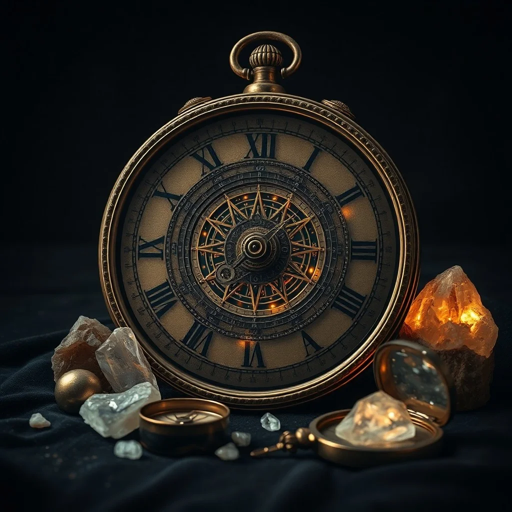 Antiguo astrolabe sobre terciopelo