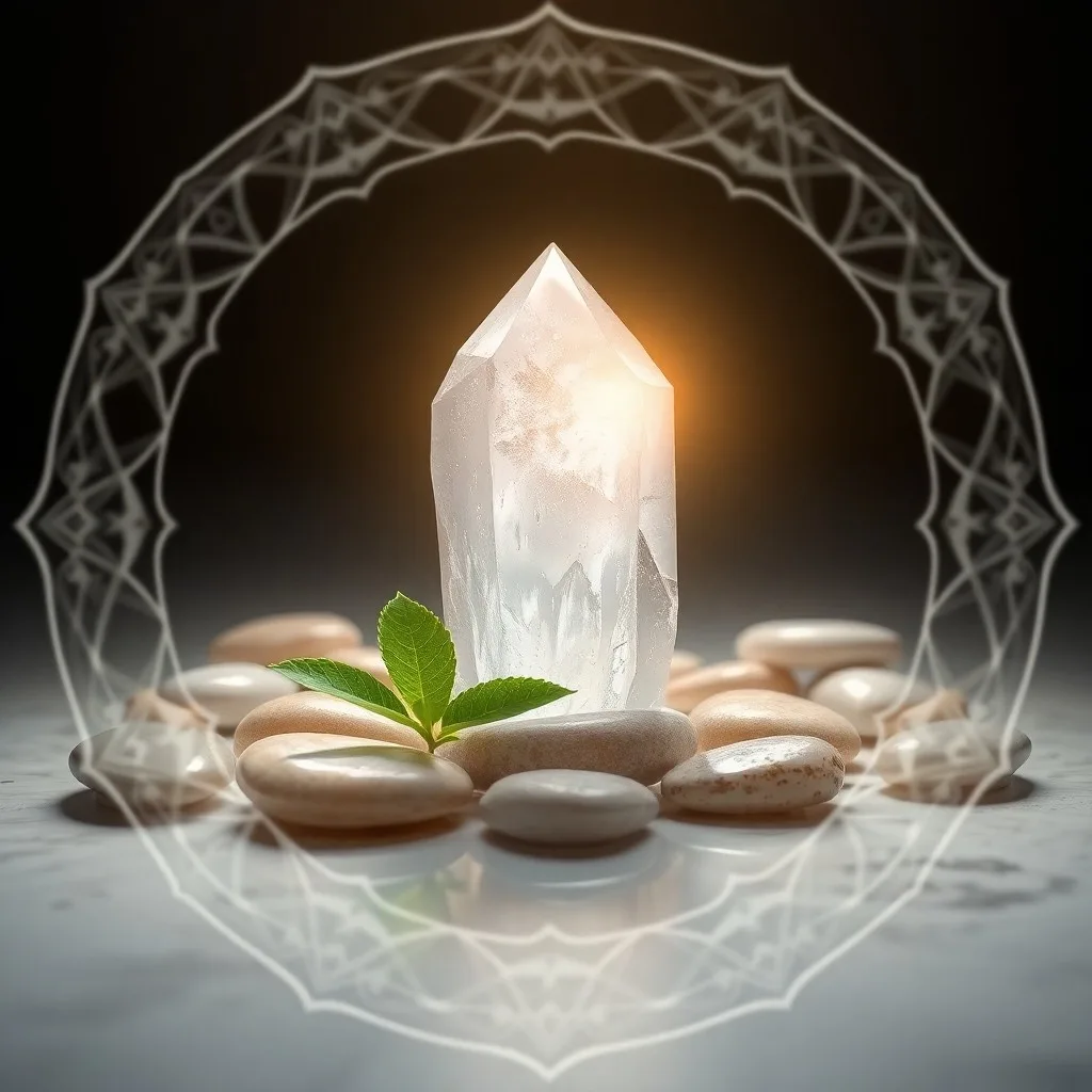 Cinematic still life of polished river stones, a lit white candle, and a delicate lotus flower on a dark, reflective surface, symbolizing peace and spiritual contemplation.
