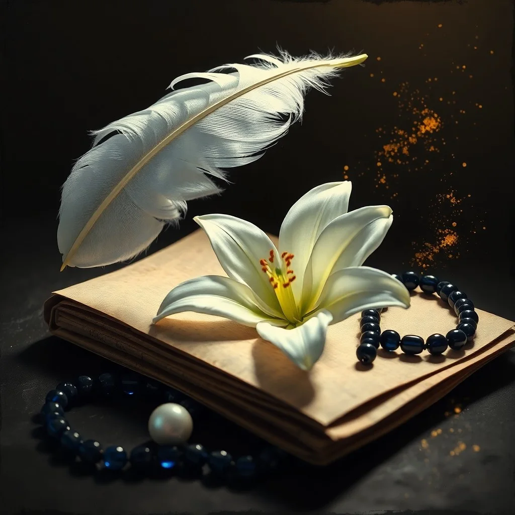 Arte de vitral de un ángel guardián con alas extendidas protegiendo una figura humana, con colores joya profundos que evocan calidez espiritual.