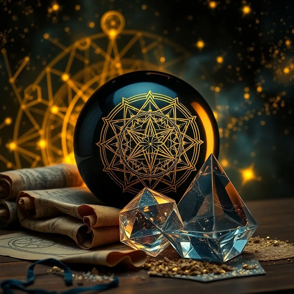 Mandala vibrante y simétrico flotando sobre un estanque, irradiando luz y energía curativa