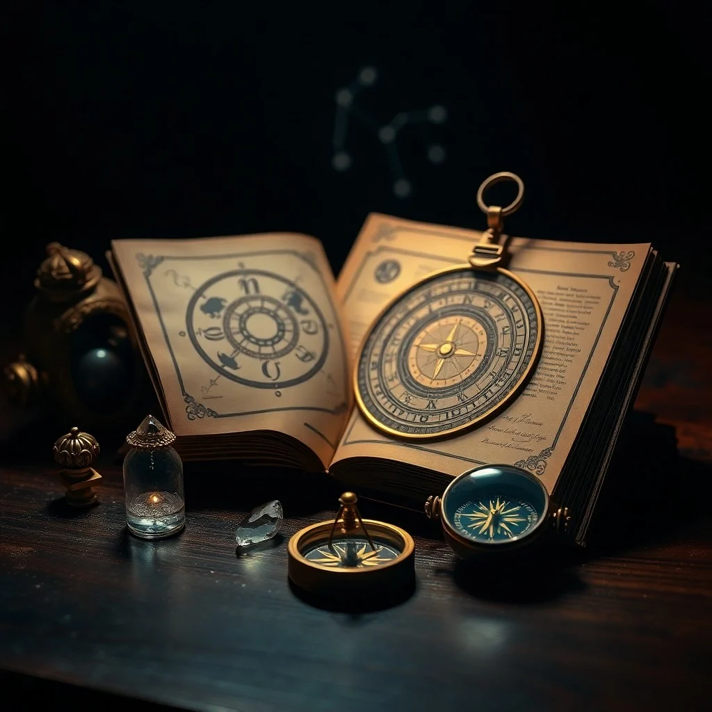 3D render of the Midheaven symbol connected to abstract career representations