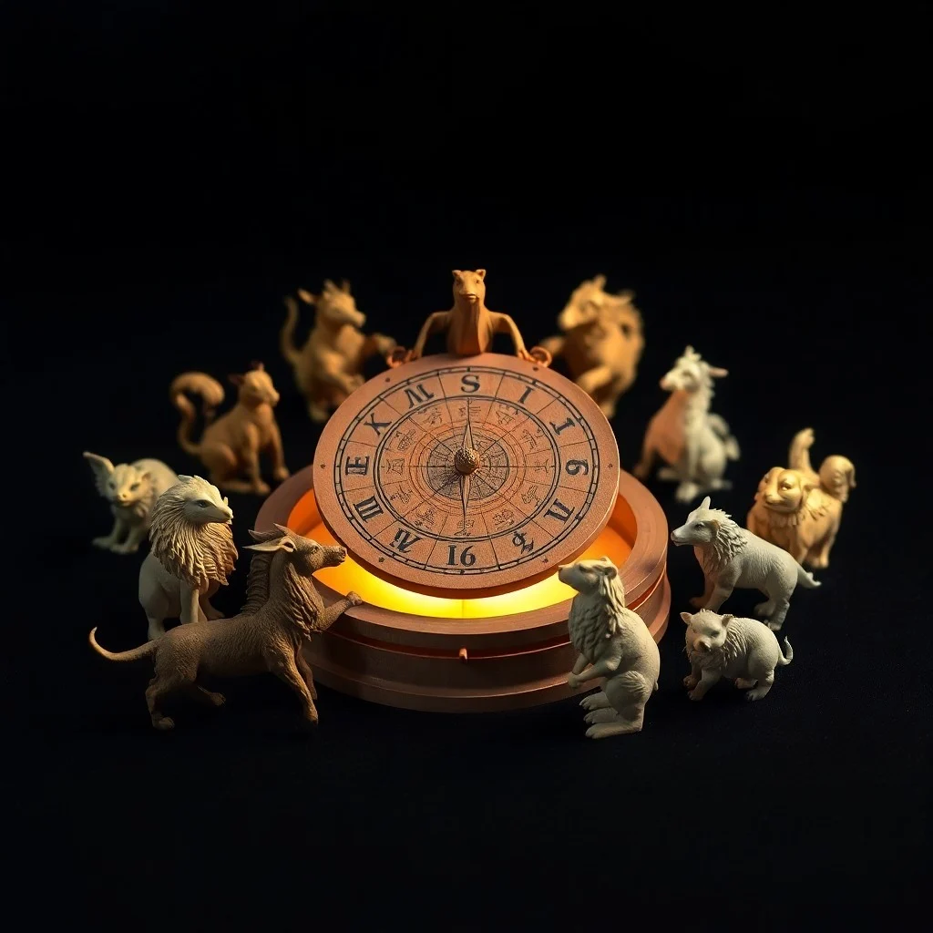 Surreal composition of a vintage abacus juxtaposed with a glowing holographic projection of a family tree, representing the blend of tradition and future in societal evolution.