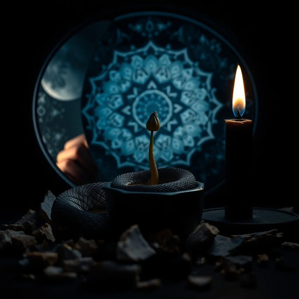 Una explosión de colores vibrantes como azules profundos, verdes esmeralda y dorados, emergiendo de una forma oscura y fracturada, similar a una crisálida, simbolizando una transformación profunda y un renacimiento.