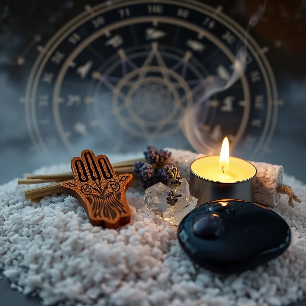 Arte conceptual de un vórtice de energía violeta y dorada que purifica un espacio, con hilos de luz.