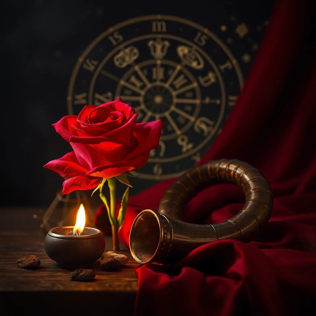 Pintura al óleo de dos rosas rojas entrelazadas, simbolizando el amor apasionado y la conexión emocional.