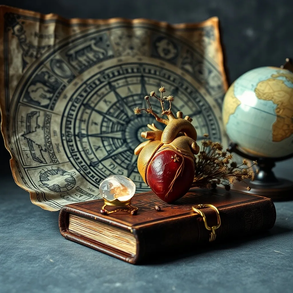 Ancient medical texts and a vintage astrolabe
