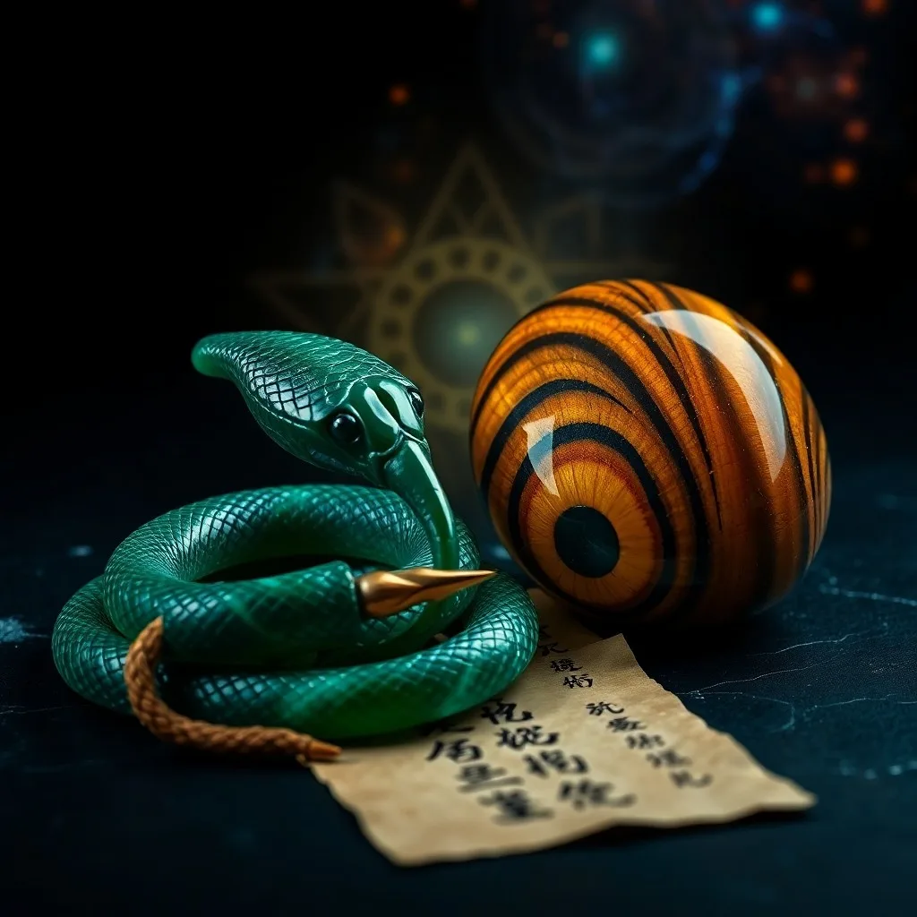 Un escritorio antiguo con un pergamino a medio desenrollar, una vela parpadeante y una lupa, evocando misterio y sabiduría.