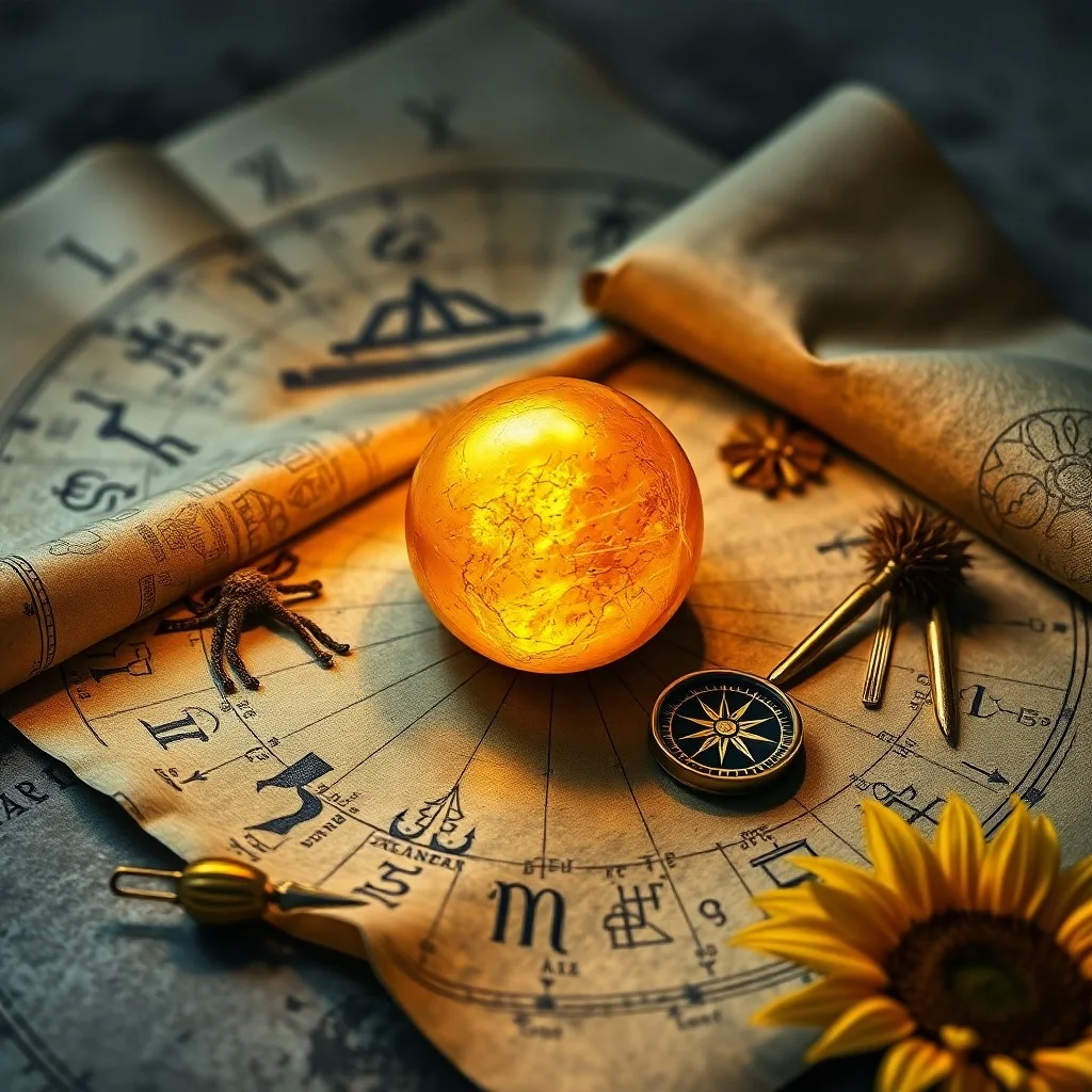 Pulsating energy core in a crystalline sphere, symbolizing life force