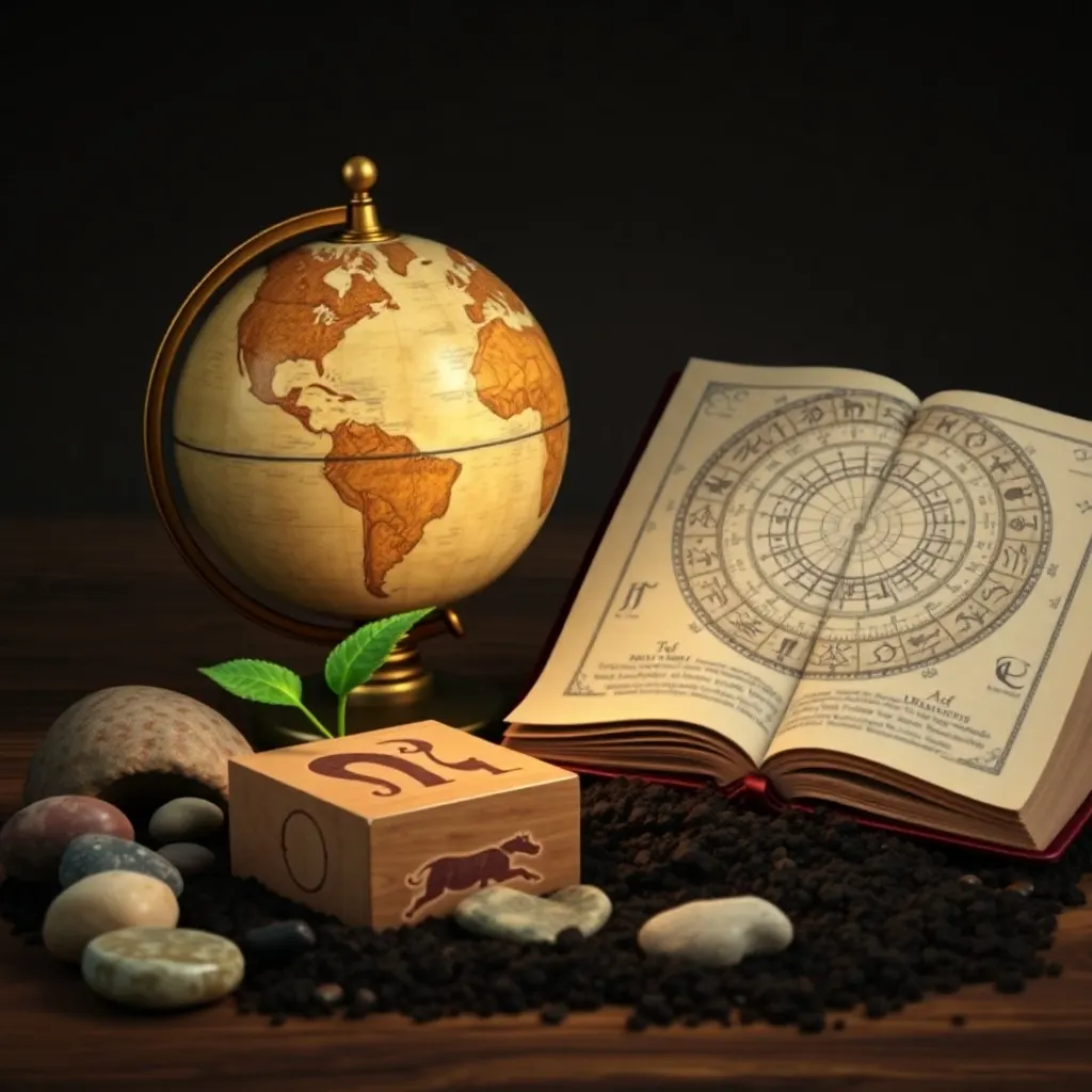Arte conceptual de un móvil con planetas en miniatura y signos del zodíaco suspendidos sobre una cuna que emite un suave resplandor, con sombras en la pared.