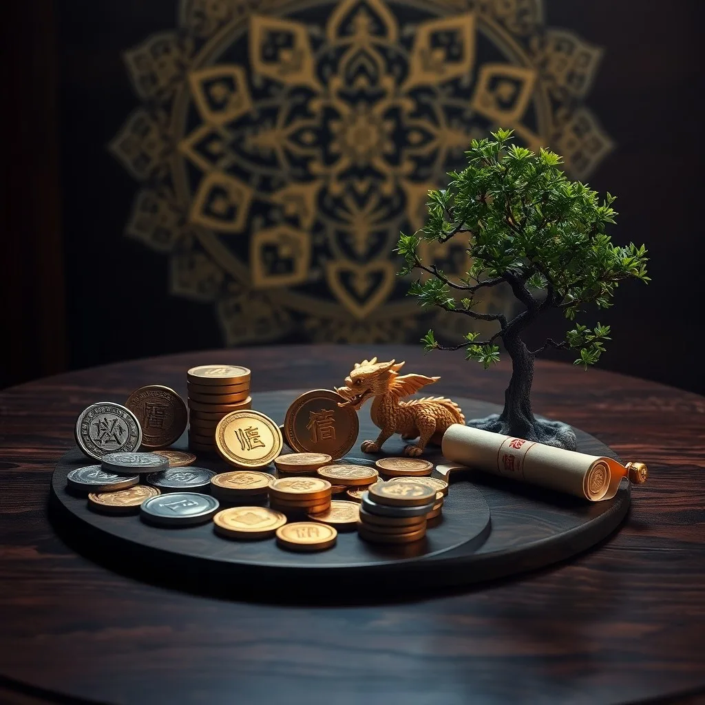 Conceptual art of a stylized, glowing energy vortex with geometric patterns, symbolizing the dynamic flow of abundance and strategic financial planning.