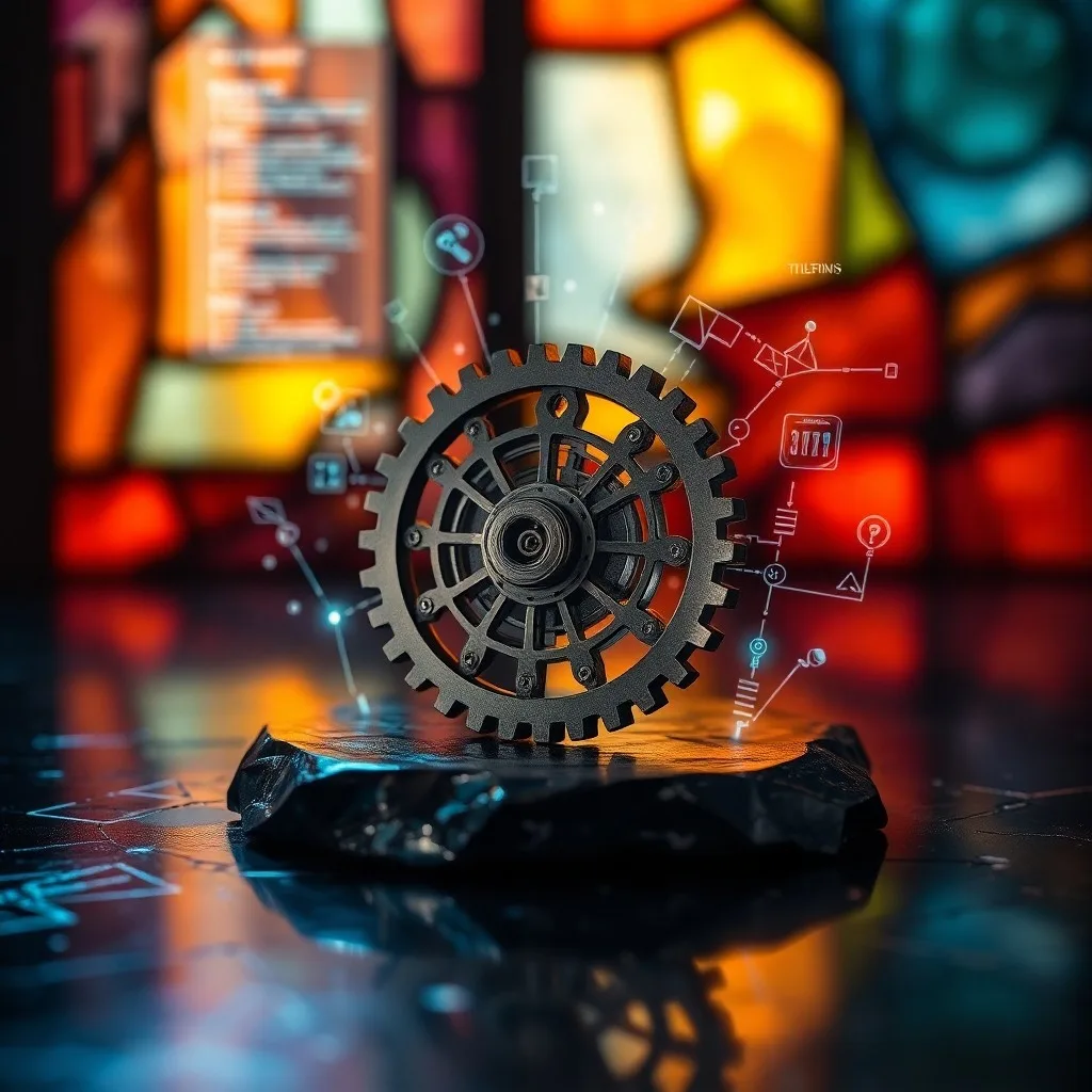 Arreglo de una antigua maqueta arquitectónica, una tablet moderna con un diseño 3D y gafas de realidad mixta, simbolizando la evolución del diseño y la tecnología.