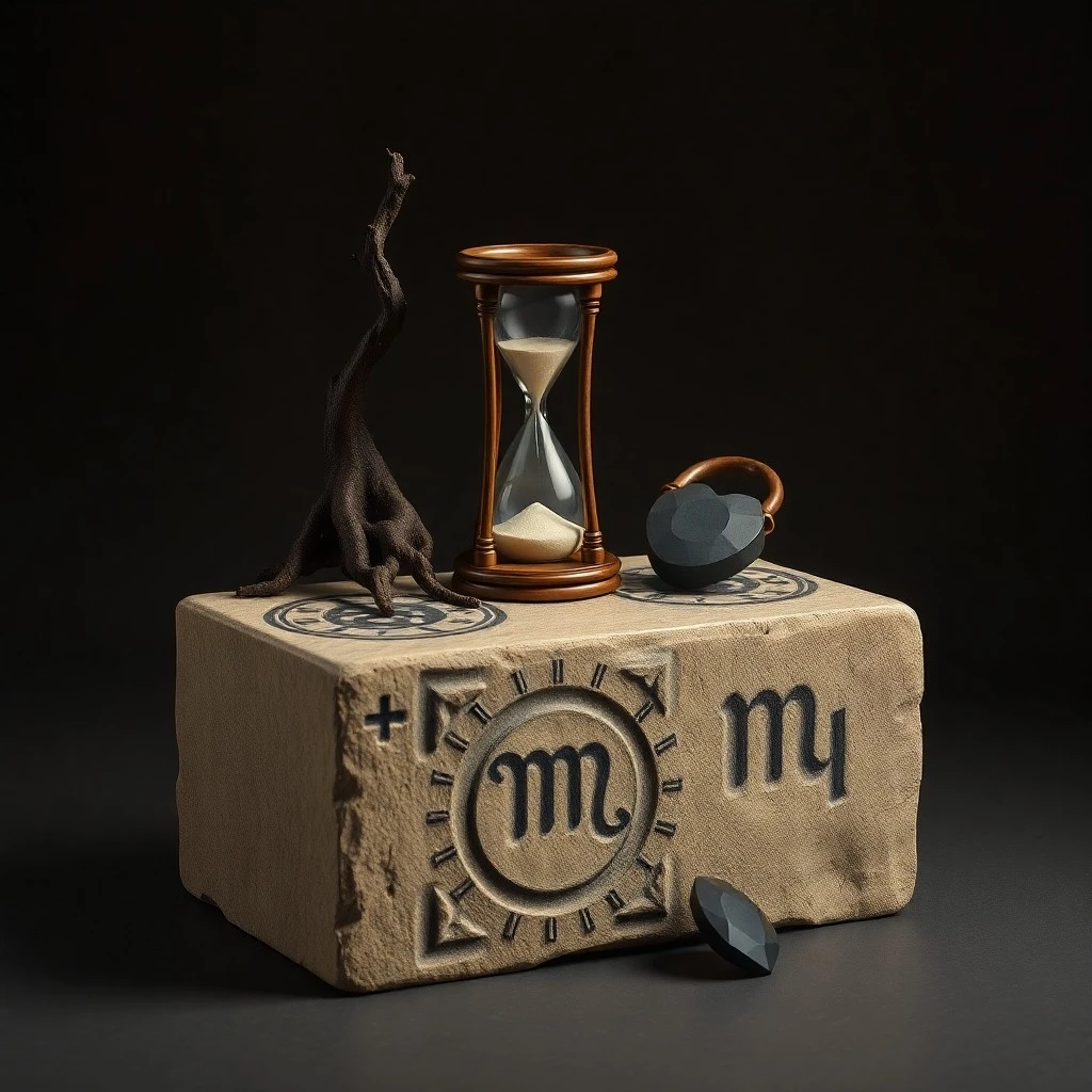Classical oil painting of ancient, open tomes with astronomical charts, a flickering candle, and a small oak sapling, symbolizing enduring wisdom and slow, steady growth.