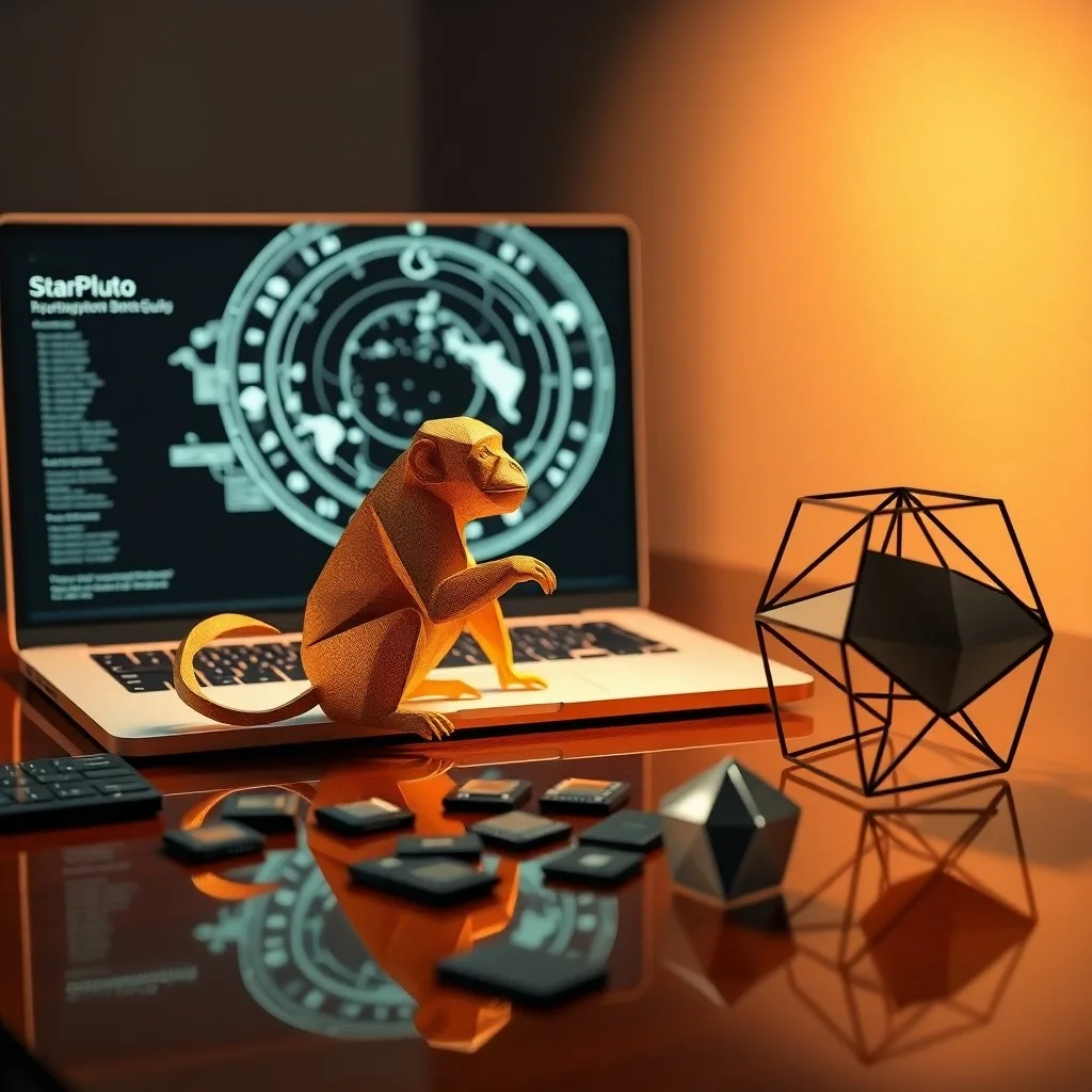 Cinematic still life of a vintage mechanical calculator on a desk with blueprints and a holographic projection, symbolizing the blend of traditional analysis and futuristic algorithms in tech.