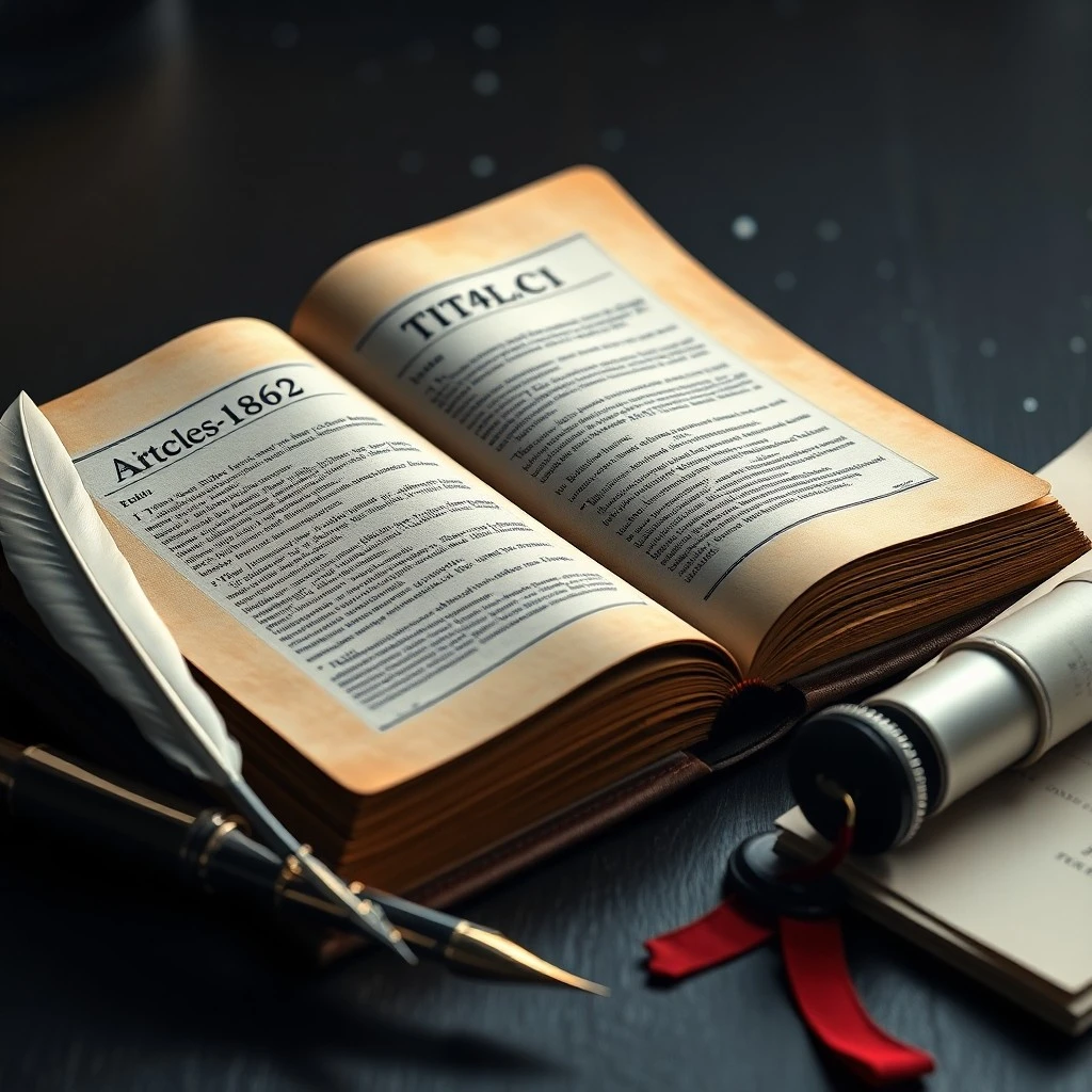 Cinematic still life of a vintage brass scale of justice, legal books, and a magnifying glass.