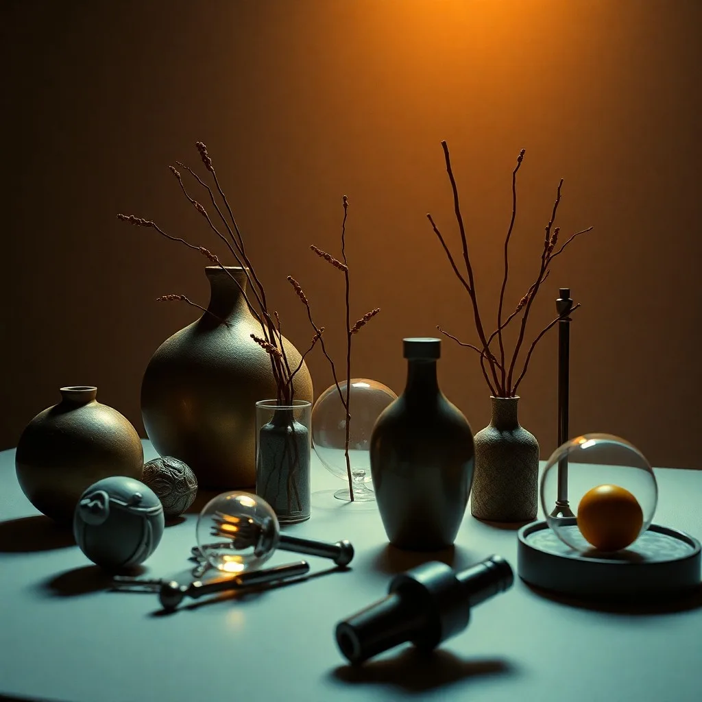 Pintura de acuarela de una brújula antigua con patrones de luz, simbolizando la concentración.