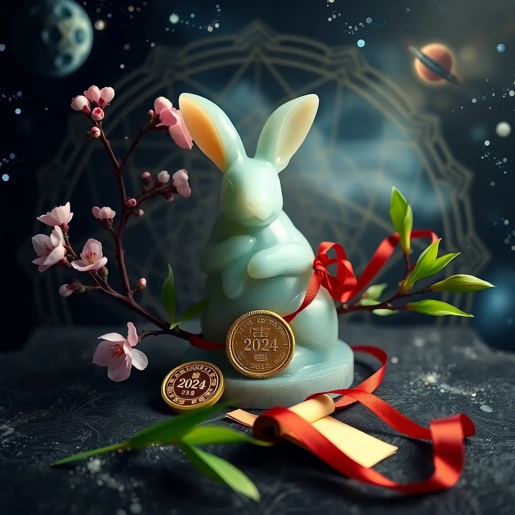 Digital illustration 3D of a tranquil, glowing lotus flower floating on calm water with energy lines, against a blurred cosmic background, symbolizing peace and inner balance.