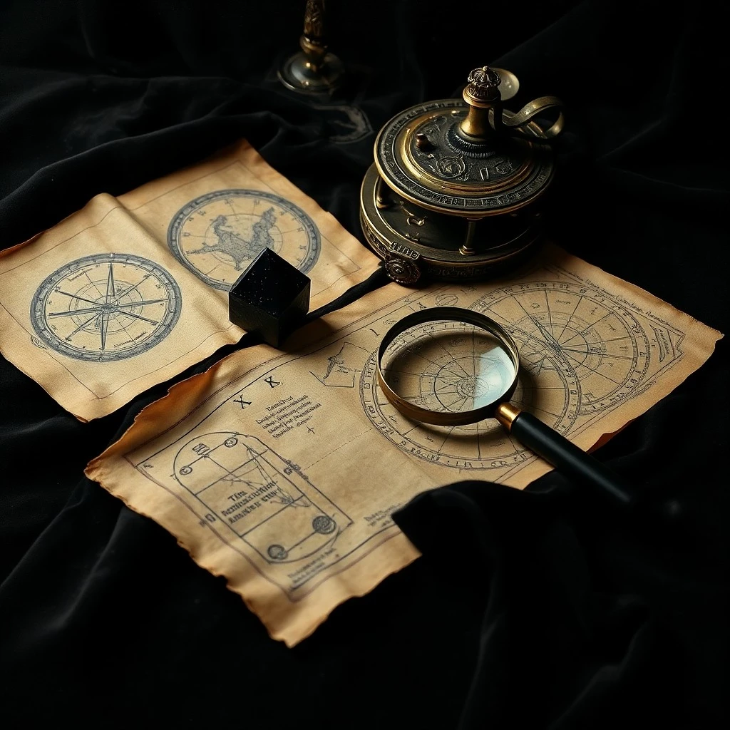 Antique brass astrolabe on a leather book, symbolizing ancient celestial knowledge.