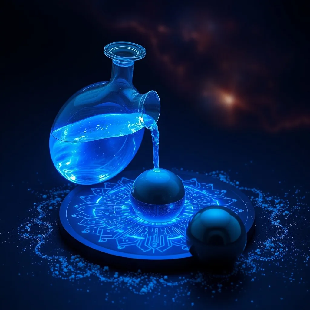 Abstract conceptual art: Intertwined, glowing lines forming a complex network, representing interconnectedness and community, against a dark, cosmic background. The lines pulse with a cool, electric blue light, suggesting innovation and intellect.
