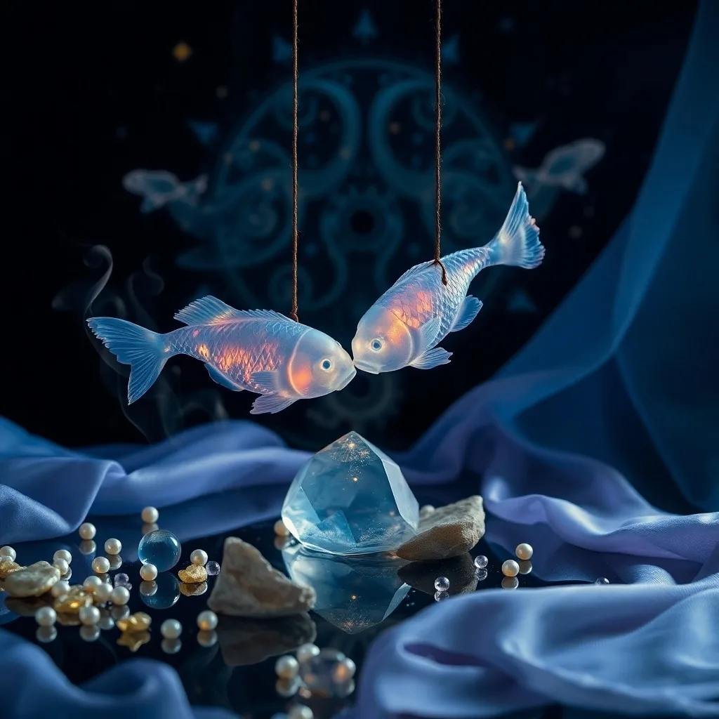 Fotografía cinematográfica de naturaleza muerta con una antigua bola de cristal sobre terciopelo, rodeada de cartas de tarot y una vela parpadeante, con luz suave y difusa, creando una atmósfera mística.