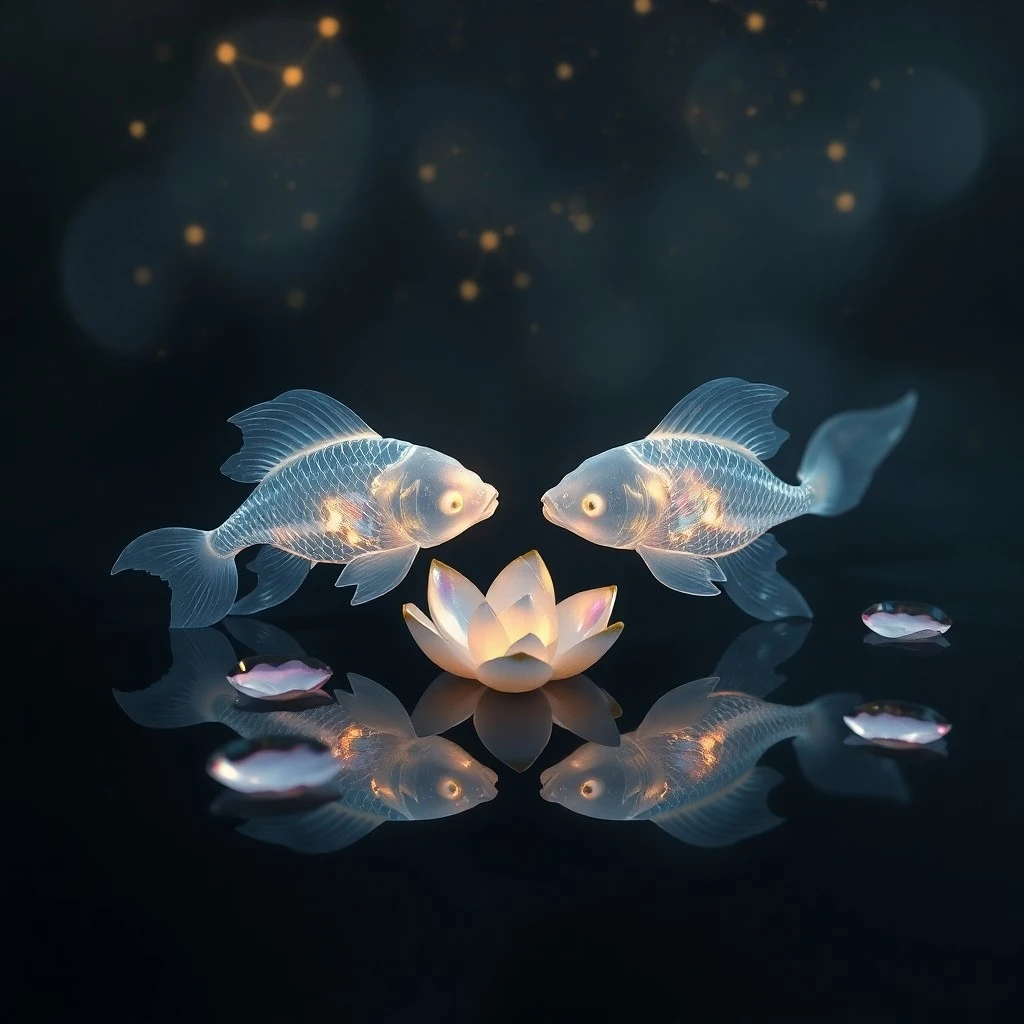 Ilustración en acuarela de un diario abierto con flores prensadas, junto a una taza de té de hierbas humeante, con un fondo suave y soñador de luces borrosas, evocando empatía e introspección.