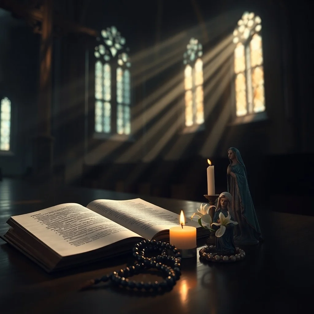 Manos etéreas y brillantes se extienden hacia pequeñas plantas que brotan de tierra árida, con una luz dorada que simboliza la esperanza y el crecimiento espiritual.