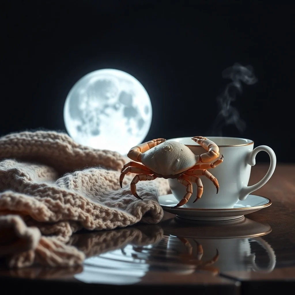 A weathered wooden chest overflowing with antique lace, faded photographs, and a single, glowing pearl, illuminated by soft moonlight. The scene evokes nostalgia and hidden emotional treasures.