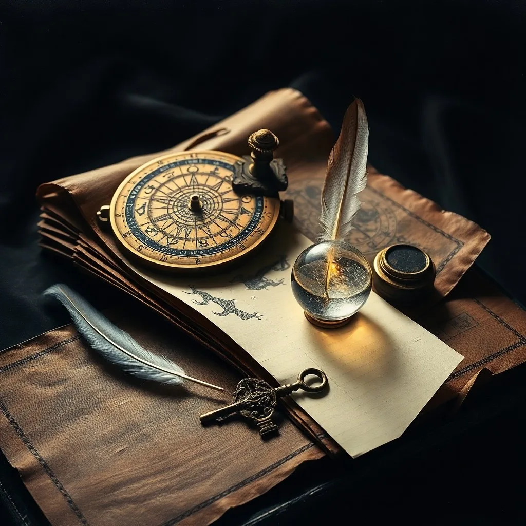Intricate 3D digital illustration of intertwined gears and clockwork mechanisms against a cosmic background, symbolizing the complex interplay of astrological influences and personal choices.