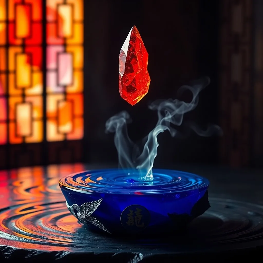 A weathered ancient Chinese compass resting on a silk scroll depicting elemental symbols, surrounded by scattered dried herbs and a flickering candle, captured in cinematic still life photography with dramatic chiaroscuro lighting and rich textures, emphasizing objects only.