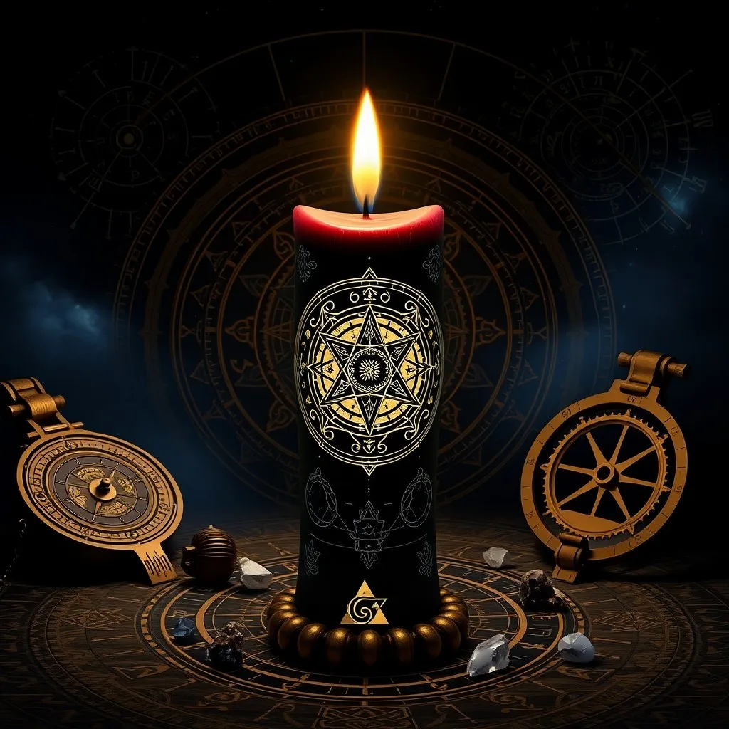 Antique brass astrolabe on velvet, with parchment scroll displaying astrological symbols and planetary glyphs, under dramatic moonlight.