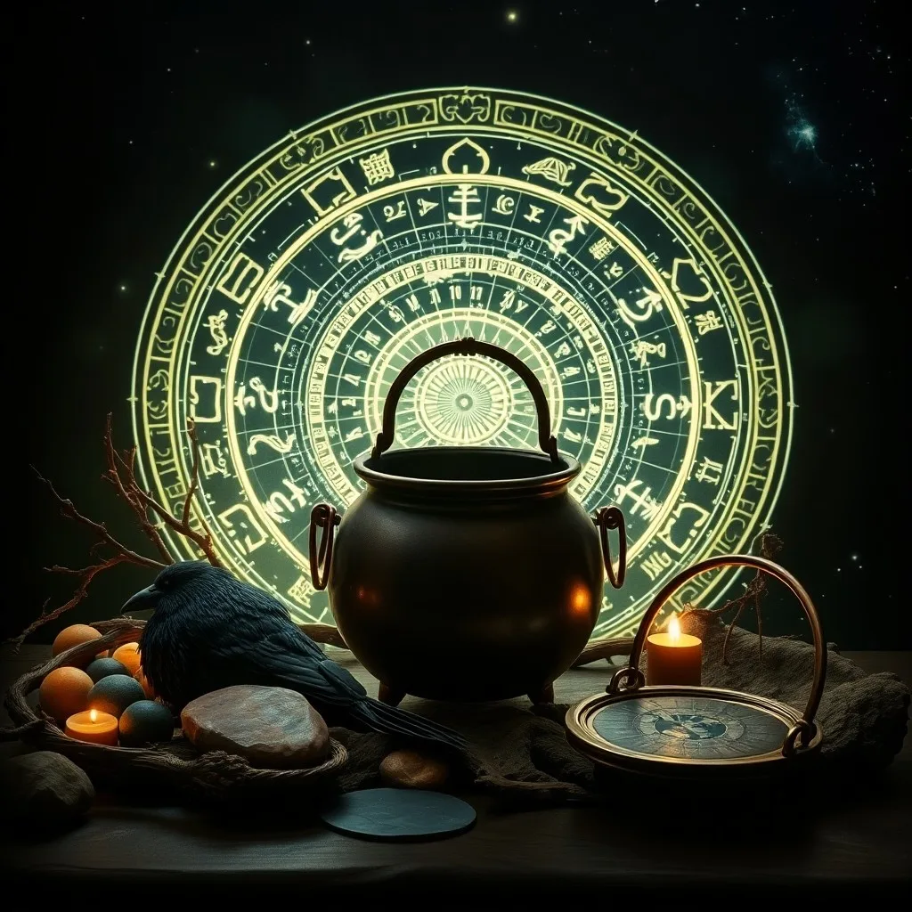 Tabla Ogham sobre musgo