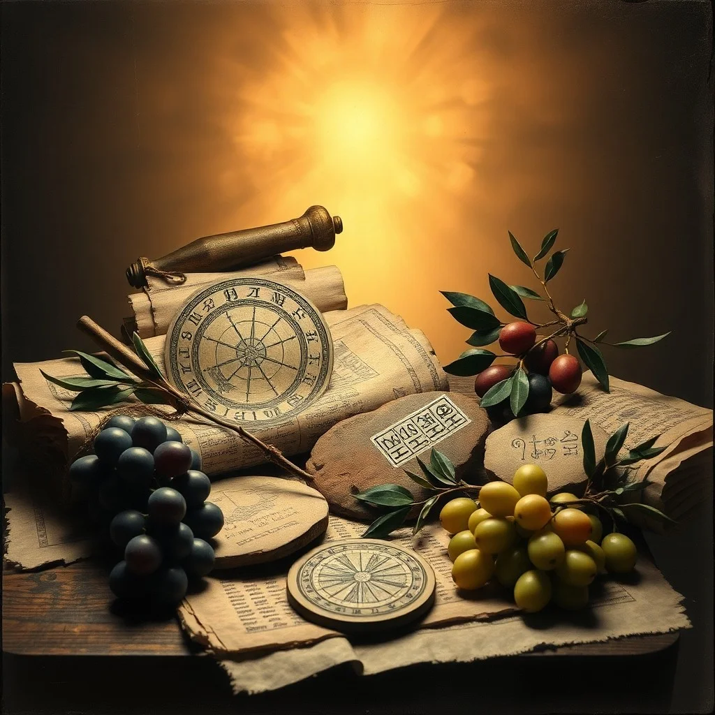 Conceptual art, 3D digital illustration, a cosmic clockwork mechanism with interconnected gears and ethereal glowing celestial bodies, golden ratio, intricate detail, deep blue and gold color palette, no human figures.