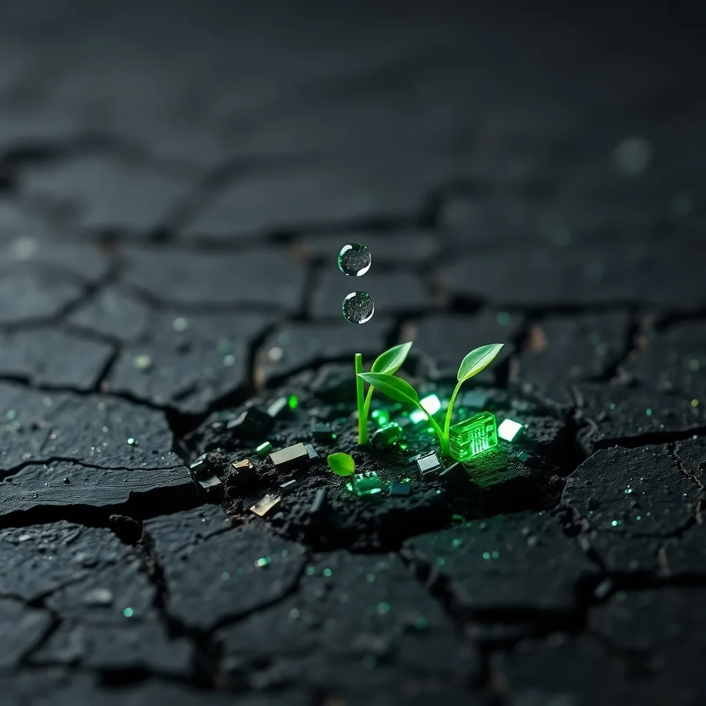 Fotografía macro de módulos de bio-filtración futuristas con formas orgánicas y luces suaves, en un entorno de laboratorio moderno.