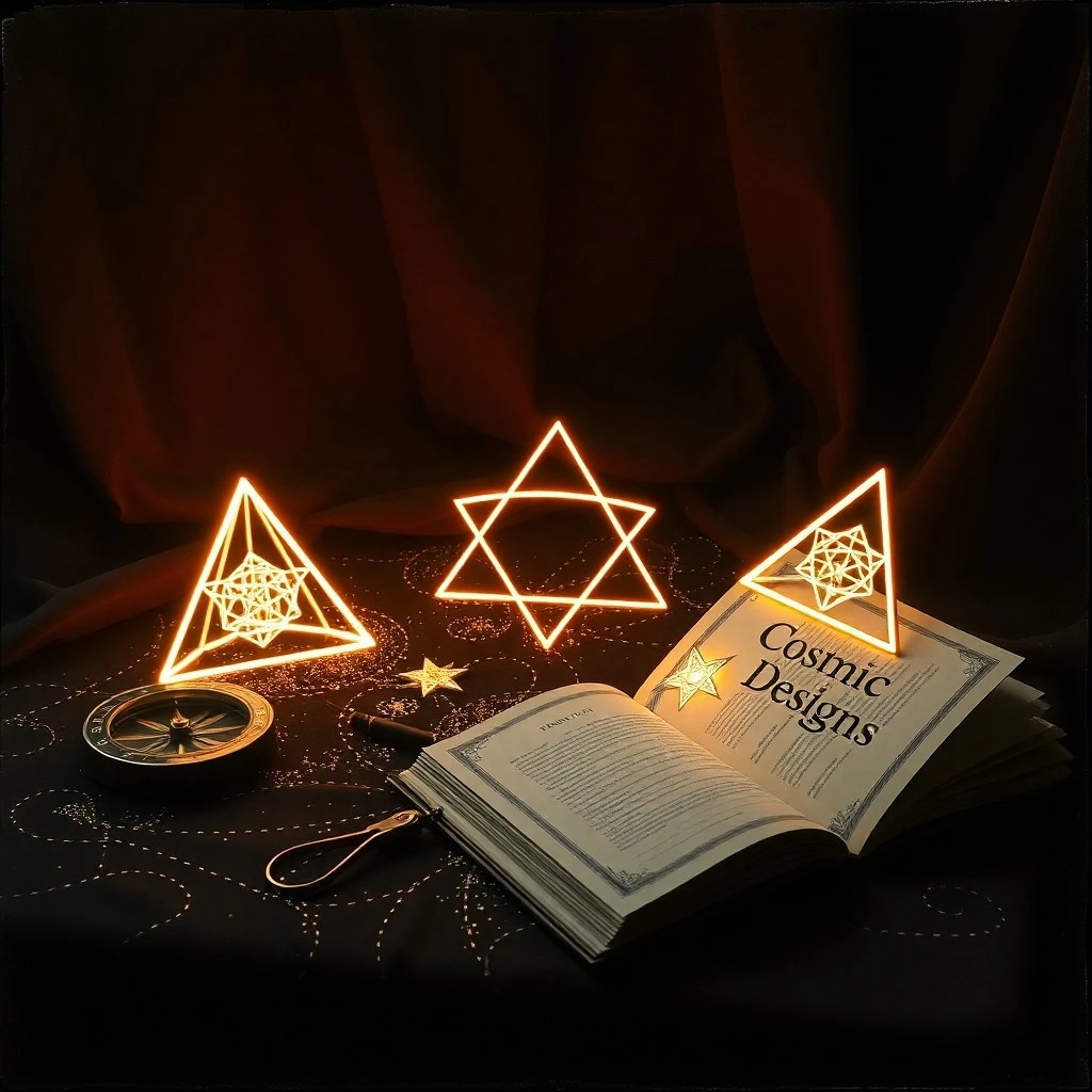 Vintage photography of an antique brass astrolabe resting on a worn leather-bound book, open to an intricate astrological chart diagram, with a quill pen and flickering candle, evoking ancient wisdom and meticulous study.