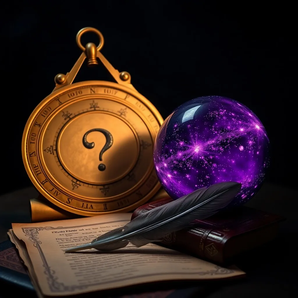 Vintage still-life photo of an antique brass astrolabe on velvet, next to an open, leather-bound book with astrological diagrams, bathed in soft light, evoking ancient wisdom and study.