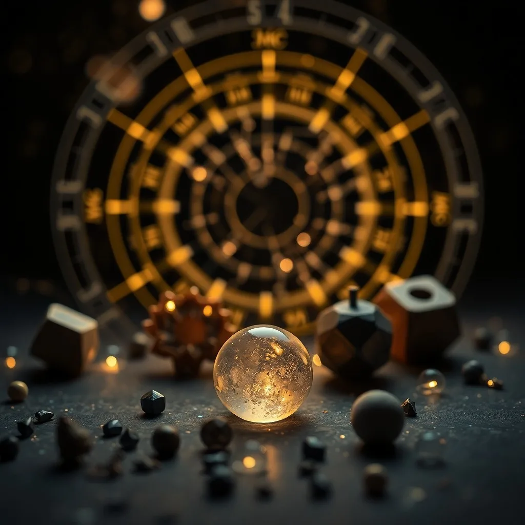 Arte conceptual de una espada brillante atravesando un problema geométrico, rodeada de líneas de pensamiento, simbolizando la estrategia y la sabiduría de Palas Atenea.