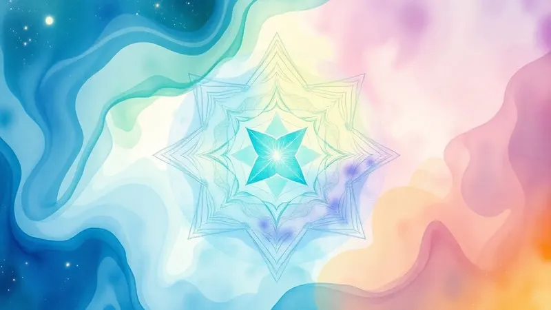 Abstract watercolor art depicting flowing colors that represent mental clarity and emotional balance, symbolizing the benefits of meditation.