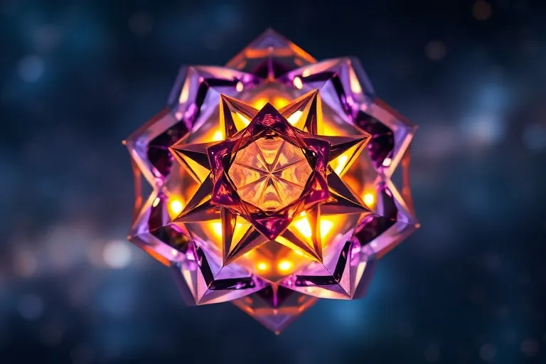 Abstract geometric forms interlocking perfectly, symbolizing understanding and resolution in complex relationships.