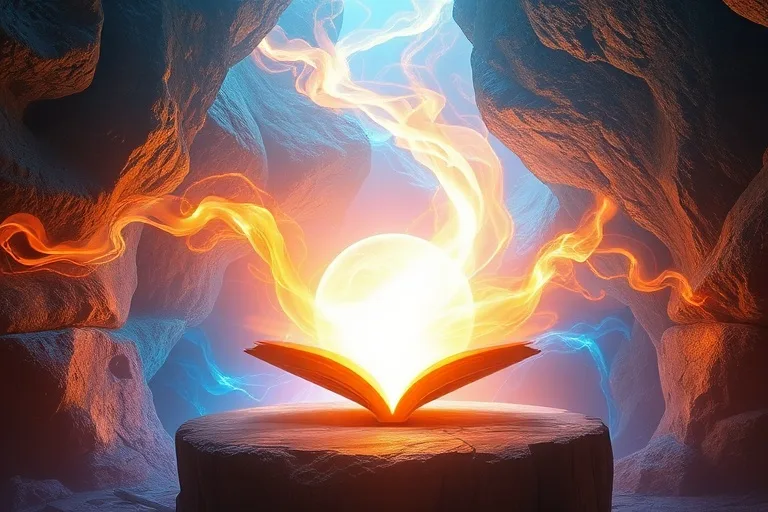 Arte conceptual abstracto de un río de luz que fluye en tonos fríos y cálidos, convergiendo en un vórtice de energía blanca, simbolizando la unión de corrientes espirituales diversas.